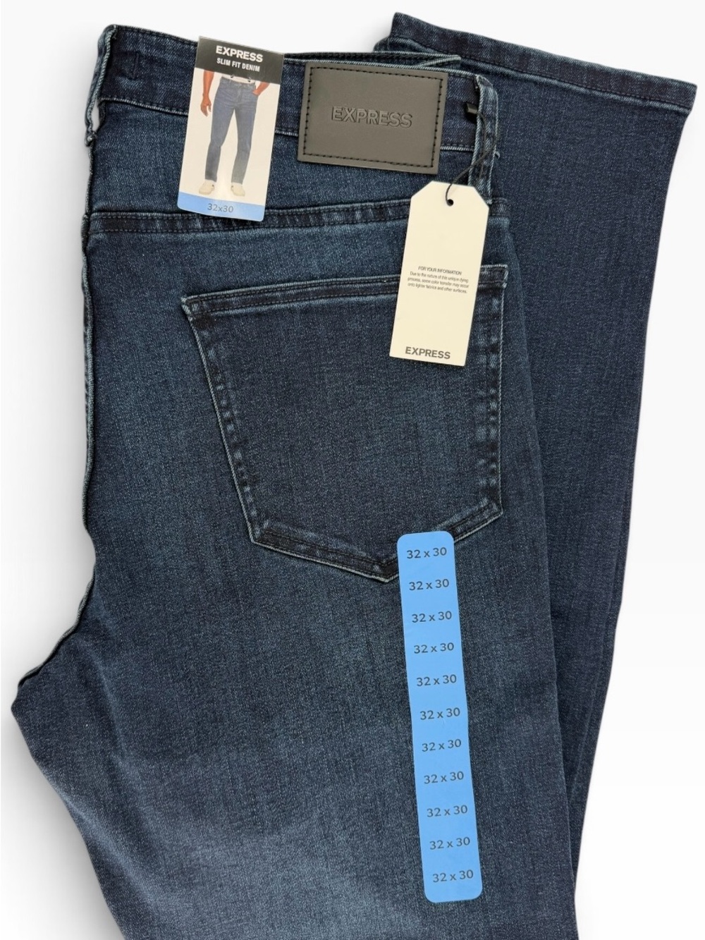 Express Men’s Slim Jeans in Dark Indigo